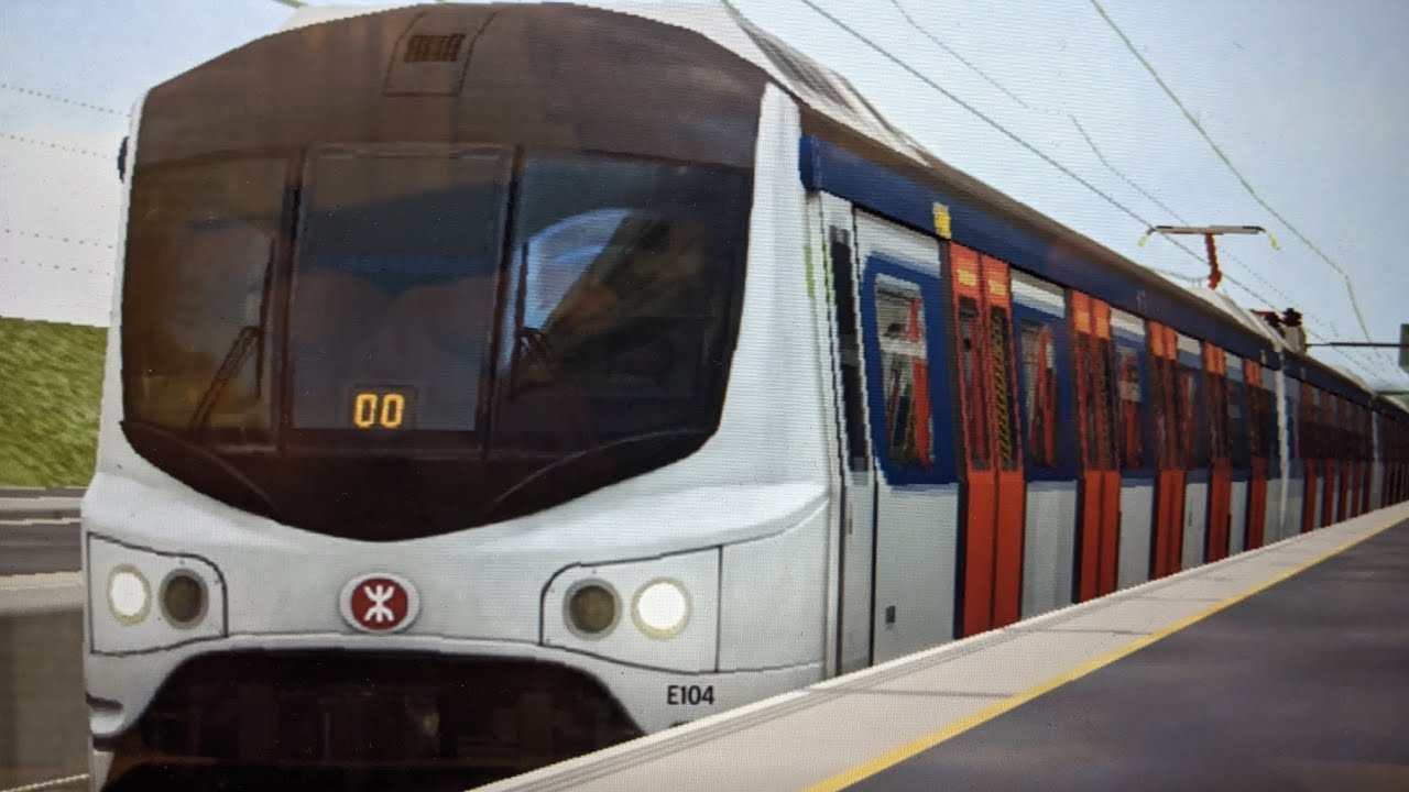 OpenBVE: Hong Kong MTR Metrocammel EMU on the South Island Line. (Timelapse Driving)