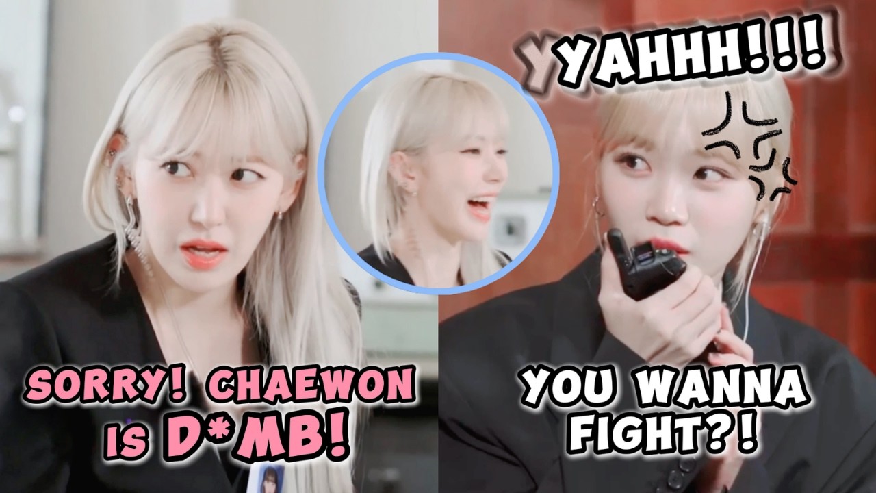 SAKURA not backing down from dissing CHAEWON 😅