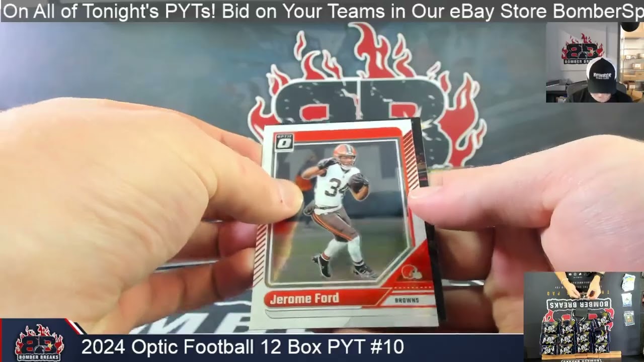 2024 Panini Donruss Optic Retail Football Pick Your Team #10 12 Box Break 1 19 26