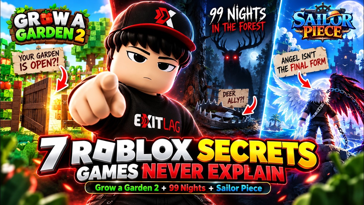 7 СЕКРЕТОВ, О КОТОРЫХ НЕ ГОВОРЯТ ИГРЫ: GROW A GARDEN 2, 99 NIGHTS И SAILOR PEACE