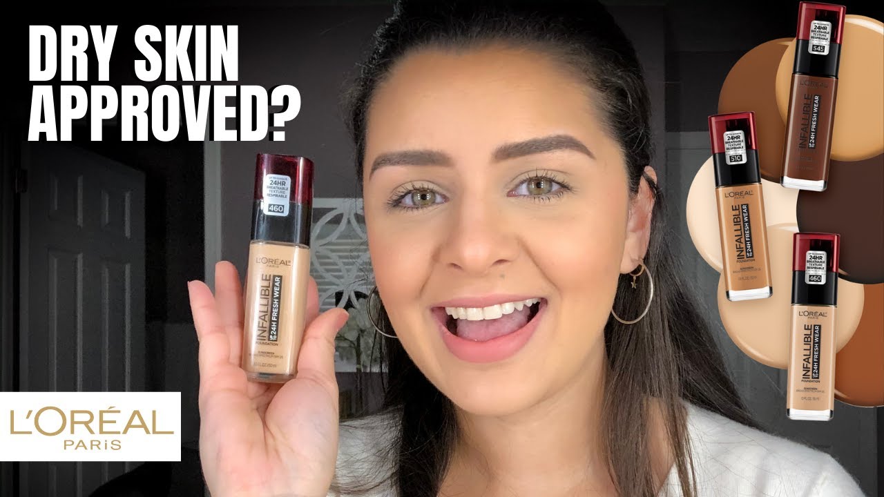 L'OREAL INFALLIBLE 24HR FRESH WEAR FOUNDATION REVIEW & WEAR TEST | SHEILA SHIMMERS