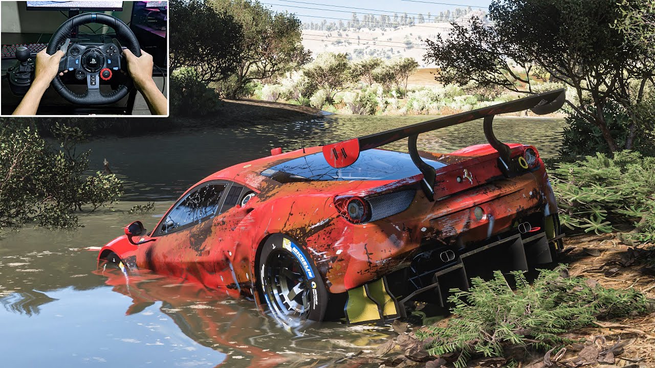 Rebuilding Ferrari 488 GTE Competizione (1511Hp) Forza Horizon 5 Logitech G29 Stering Wheel Gameplay