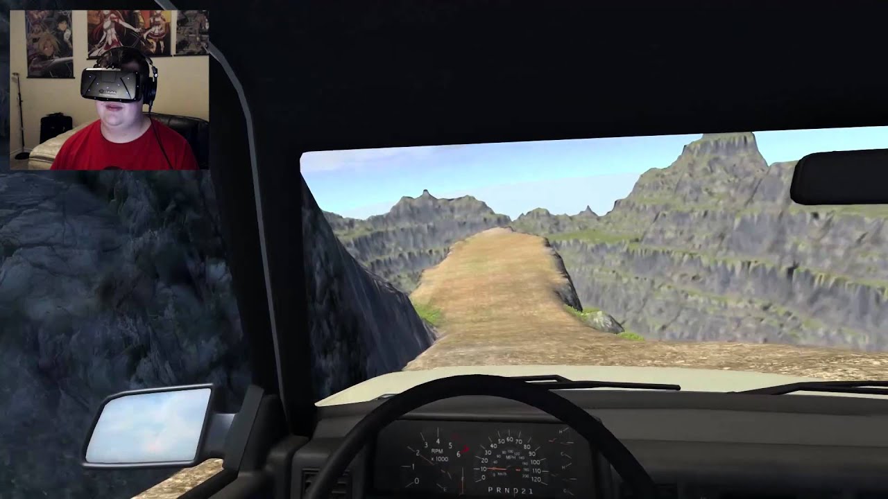 CAR CRASH IN VR - BeamNG.Drive with the OCULUS RIFT!