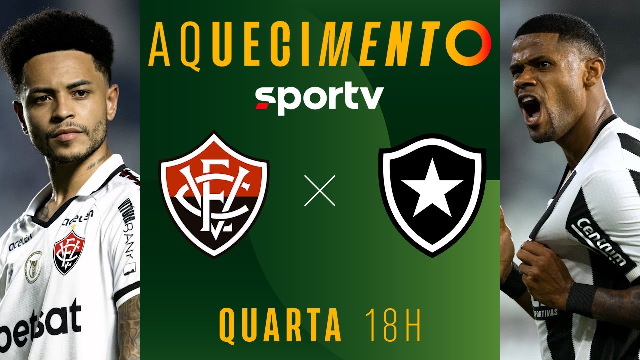 VITÓRIA X BOTAFOGO | AQUECIMENTO AO VIVO E COM IMAGENS | COPA DO BRASIL 2024 | #live | sportv