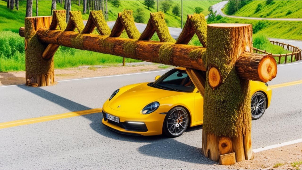 Car vs Log Trap | ARK Games | BeamNG Drive