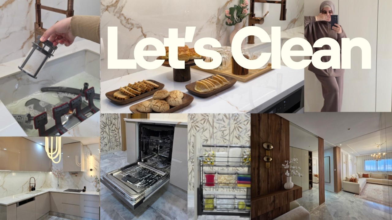 رجوعي❤️ Dishwasher Deep Clean Like a Pro ✨ تنظيف عميق للافاج + روتين دار نقية واستقبال الضيوف 🤍 