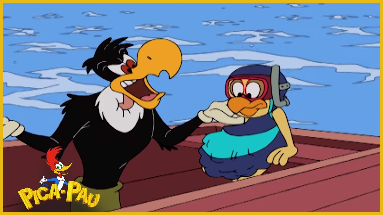 Pica-Pau em Português | Surf louco | Desenhos para crianças