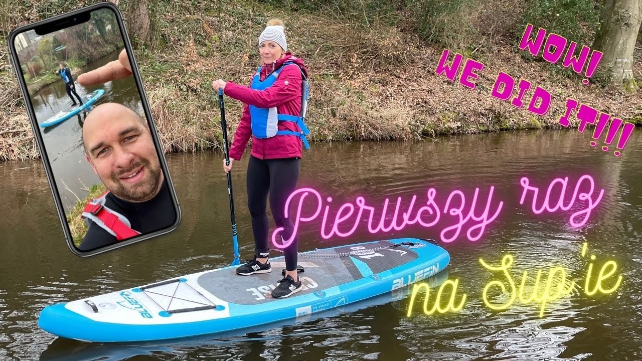 #SUP - pływanie na desce po raz pierwszy.
