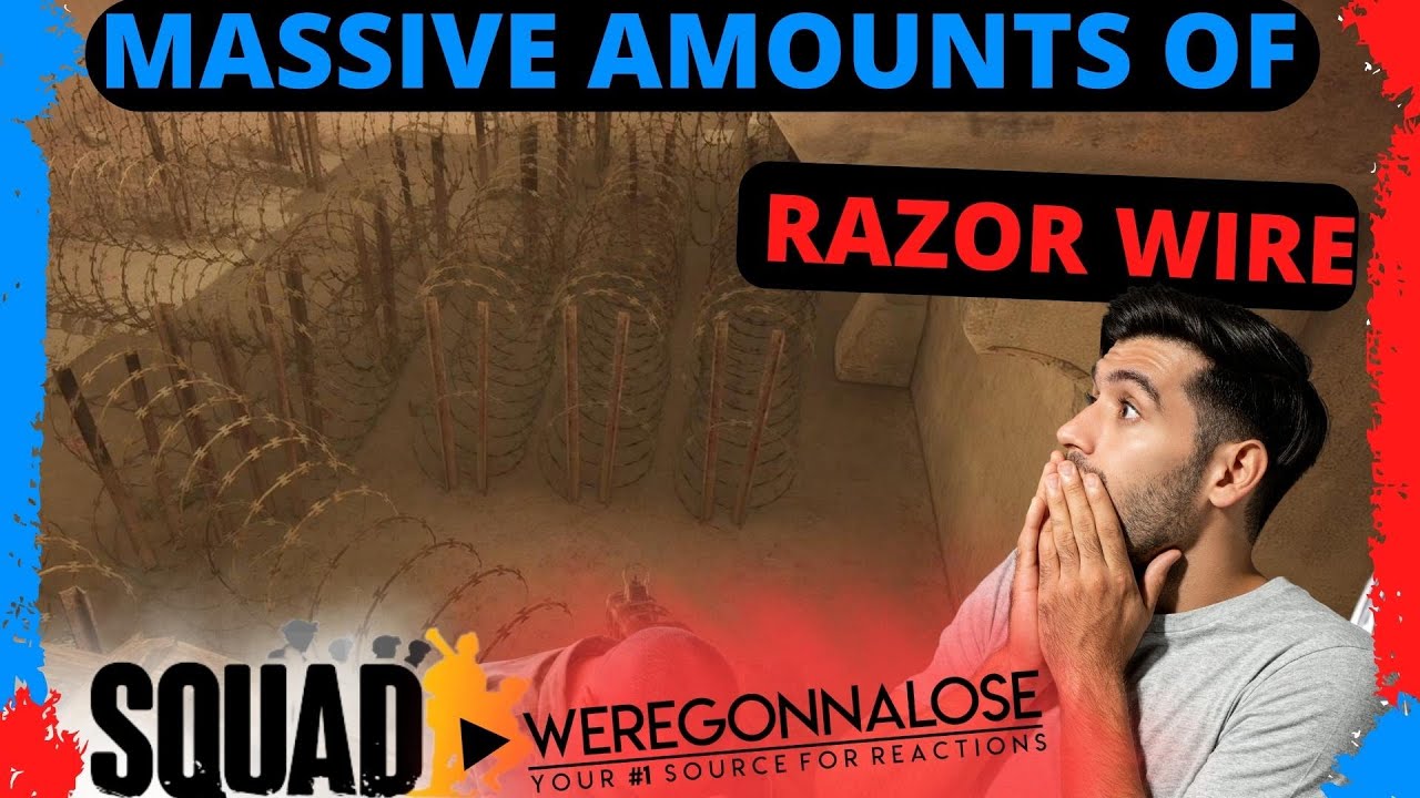 Massive Amounts of Razor Wire Traps Team in Squad Military Sim PC Game