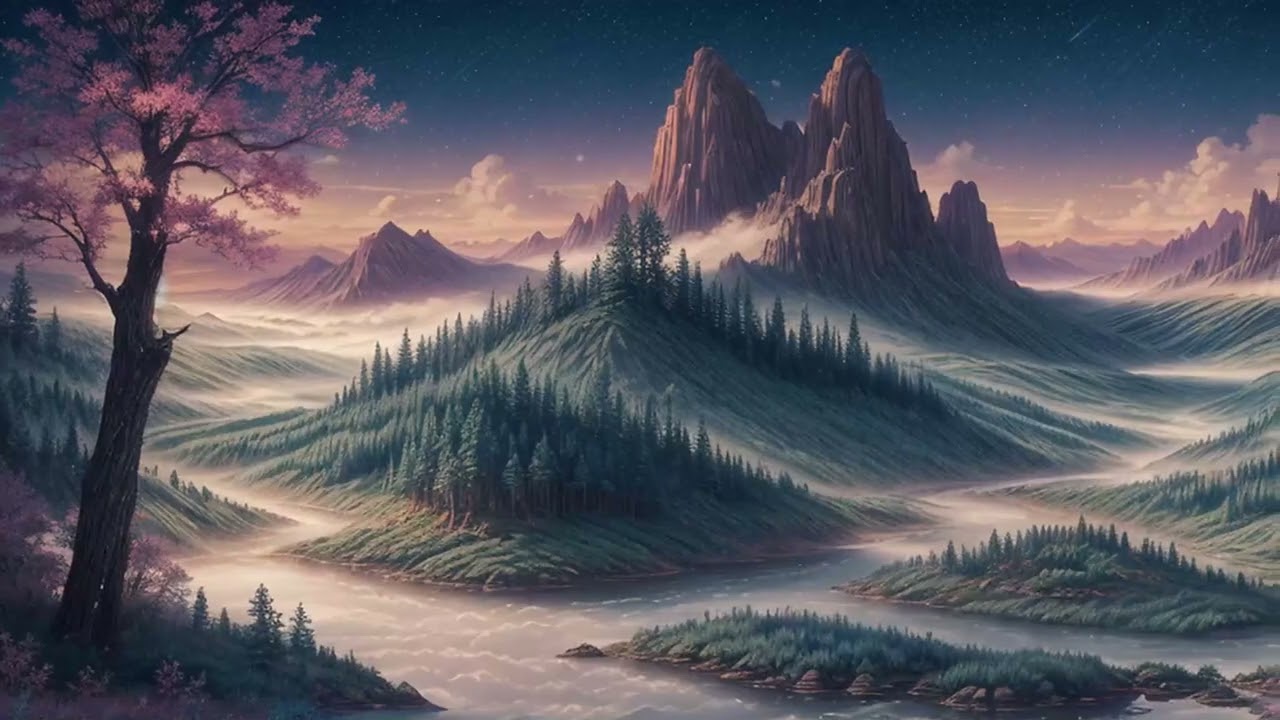 【リラックスBGM】Ephemeral Dreamscape: Whispers of Gentle Night Forest