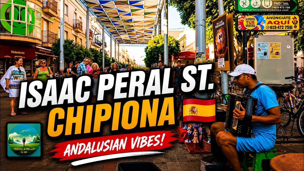 🚴&zwj;♀️📹 Chipiona Hidden Gems of Isaac Peral Street C&aacute;diz Andalucia Spain Video Tour 4K