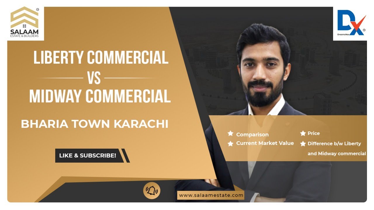Liberty vs Midway Commercial | Cost Comparison | Market Value | Bahria Town Karachi Latest News