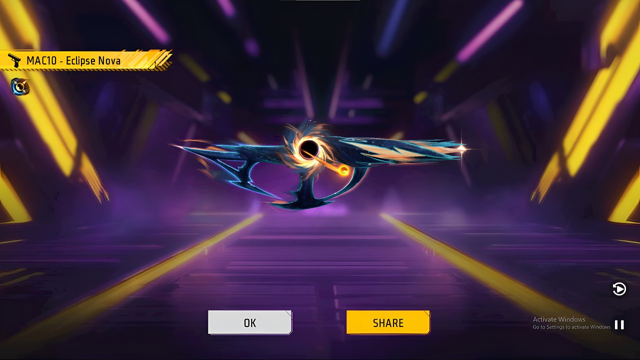 1 Spin Me Eclipse Nova MAC10 🤩| New Eclipse Royale Event in Free Fire 