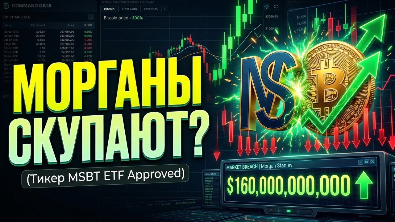 Morgan Stanley взломал рынок: ETF который уничтожит BlackRock (Тикер MSBT)