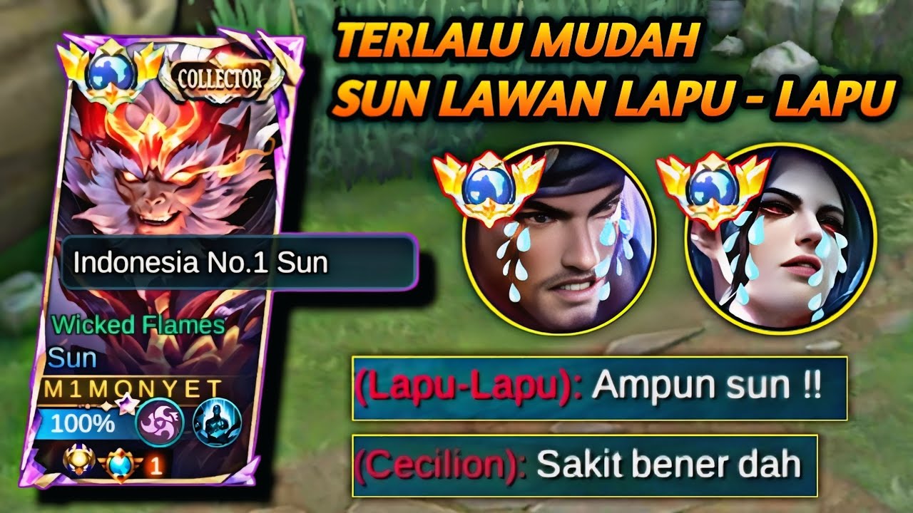 BEGINI CARA SUN COUNTER LAPU - LAPU | BUILD SUN TERSAKIT 2025 | MOBILE LEGENDS