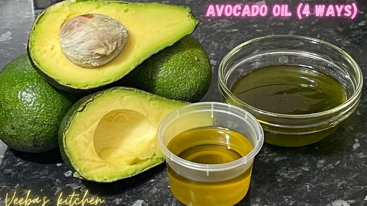 Homemade hot pressed avocado oil (4 ways) | @Veeba's kitchen.