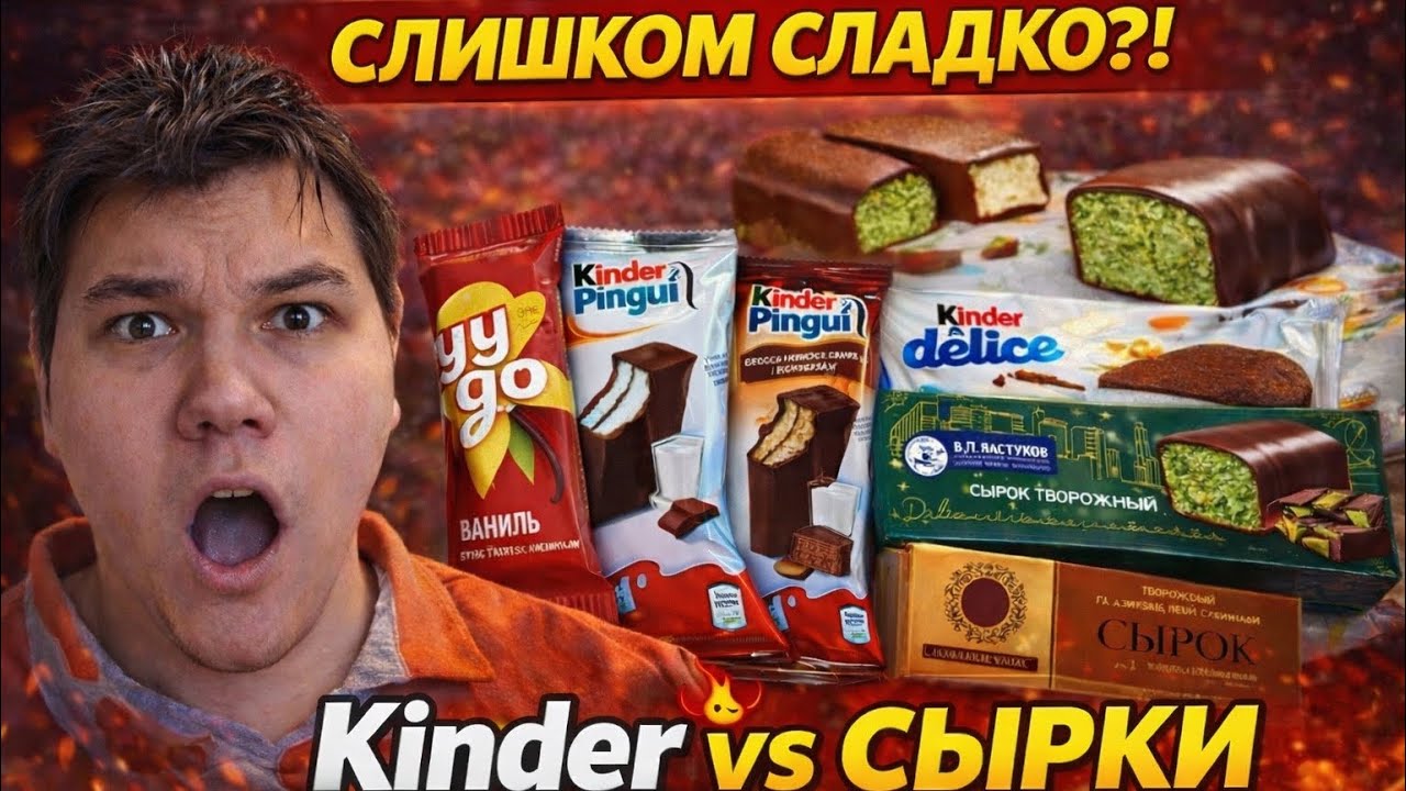САМЫЙ ВКУСНЫЙ Kinder  БАТОНЧИК Сырок с Дубаем 