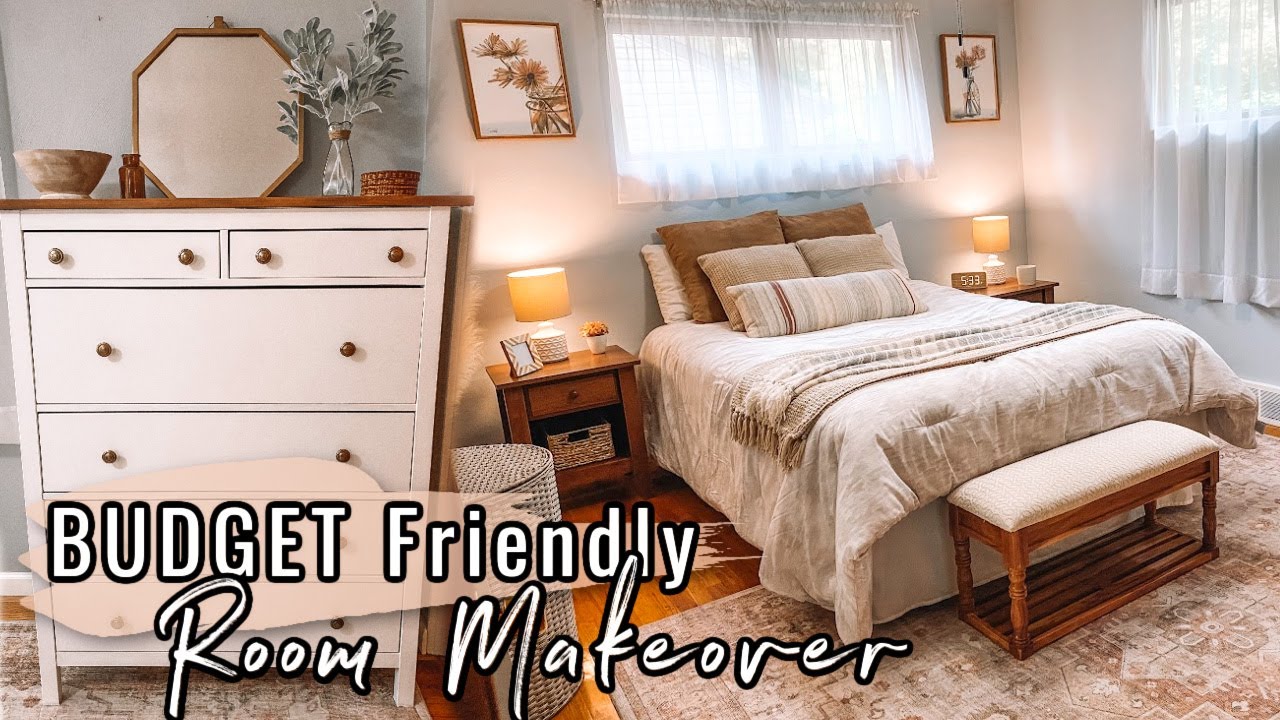 VLOG: BEDROOM MAKEOVER ON A BUDGET 2021!! | IKEA DRESSER DIY!
