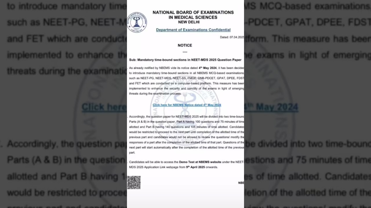 Important notice from NBEMS