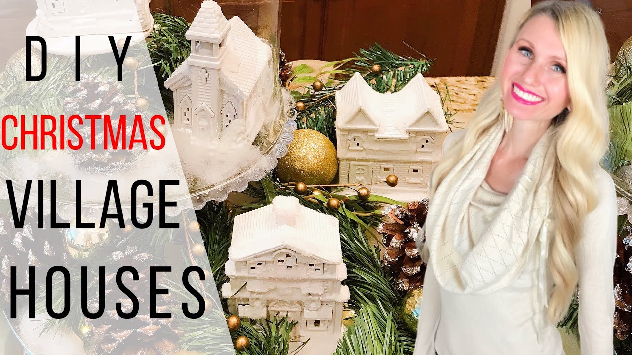 CHRISTMAS VILLAGE HOUSES | HOW TO PAINT A CHRISTMAS VILLAGE HOUSE
