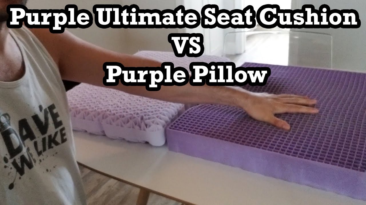 Purple Pillow and Ultimate Seat Cushion Compare Review Mattress Hack