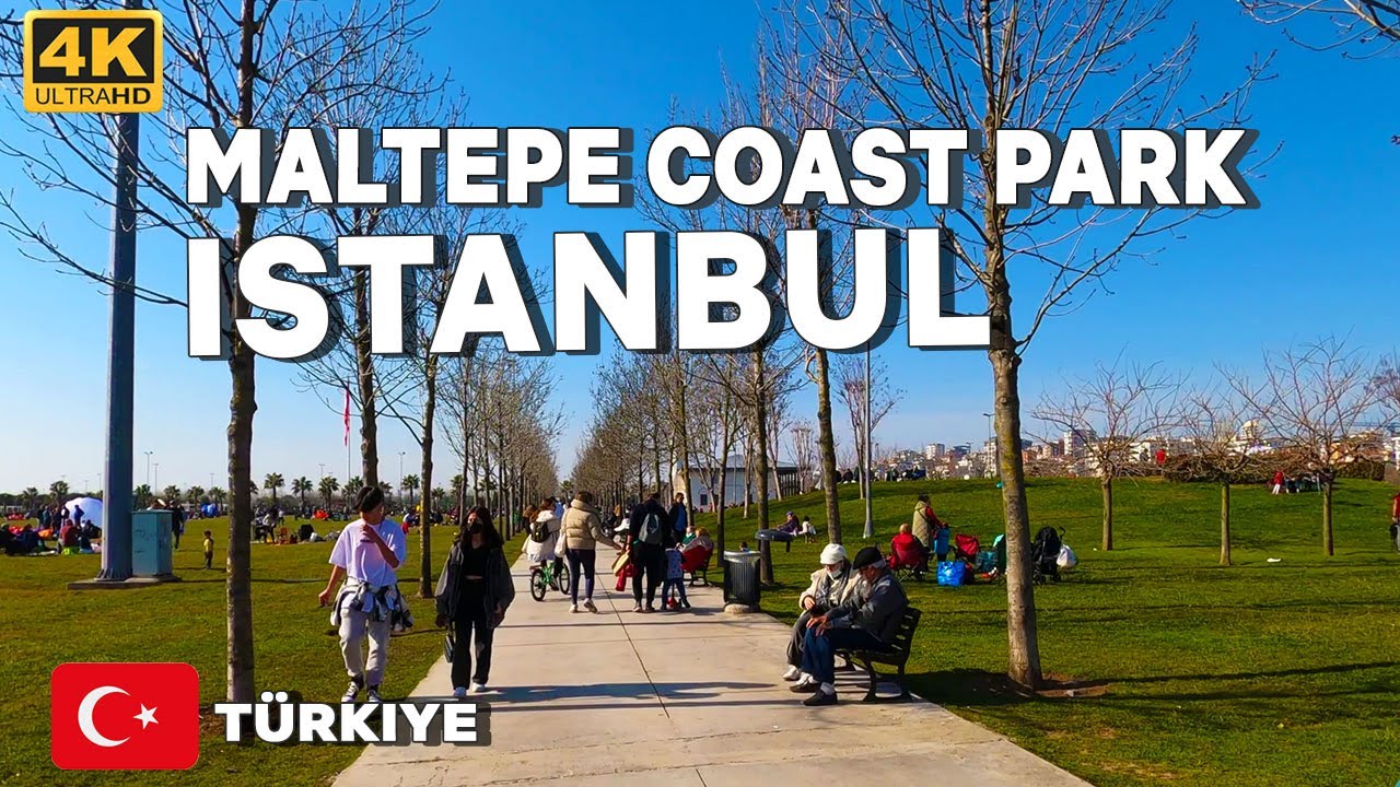ISTANBUL 2022 Maltepe Coast Park Walk tour 4K UHD