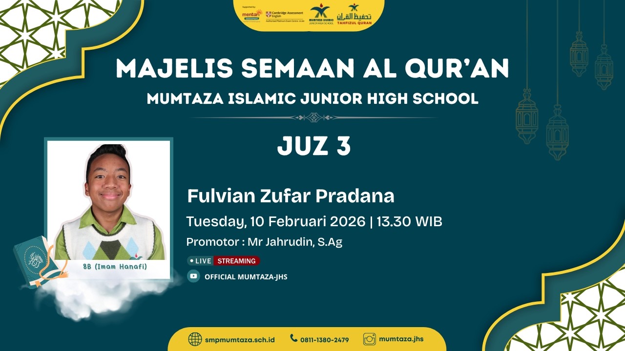 🔴 TASMI' AL-QURAN BIL GHOIB JUZ 3 - FULVIAN ZUFAR PRADANA