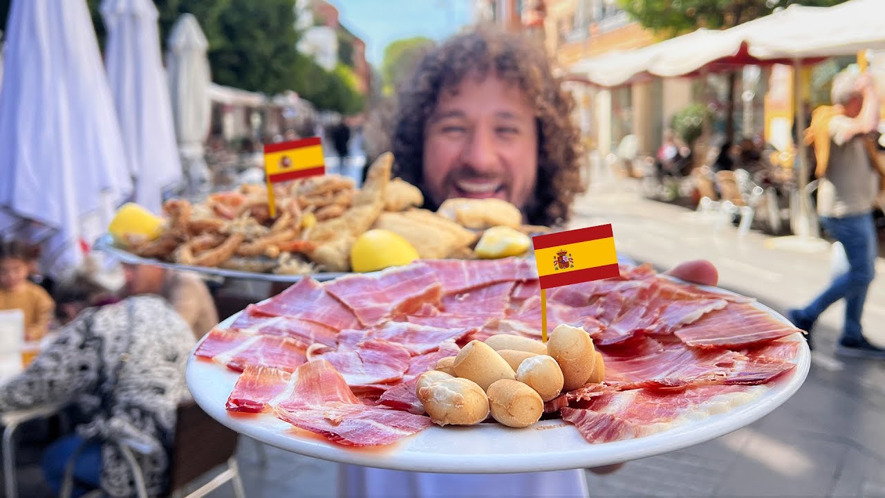 Пробуем уличную еду в ИСПАНИИ | Страна ветчины 🥩🇪🇸