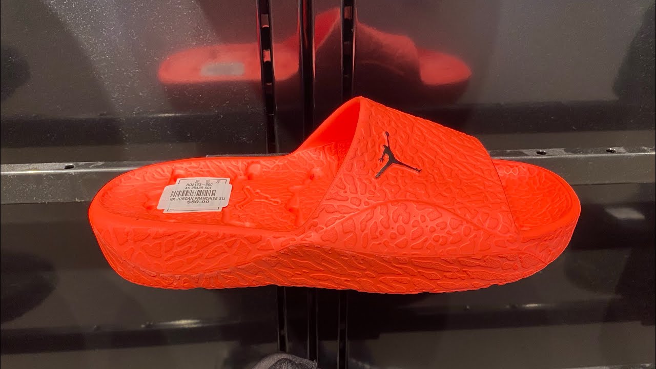 Jordan Franchise Shower Slides “Hot Lava” - Style Code: HQ2163-800