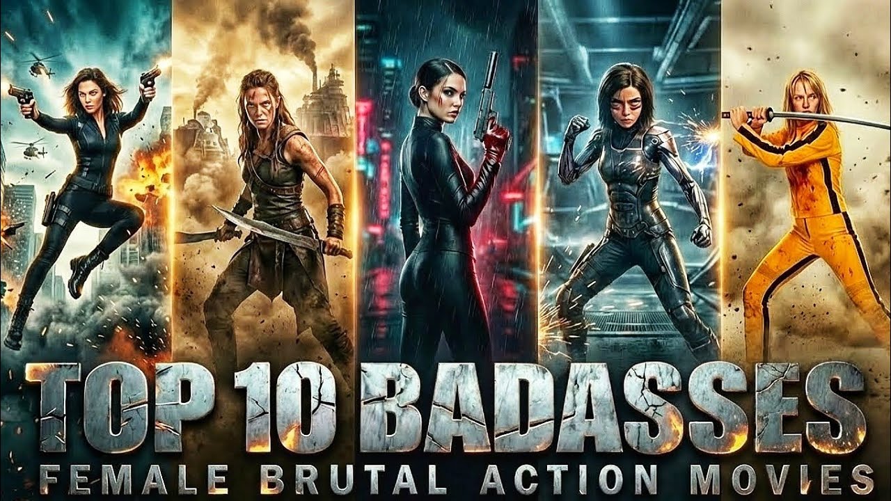Top 10 Deadliest Badass Female Brutal Action Movies 🔥 | Most Deadliest Women in Action Cinema