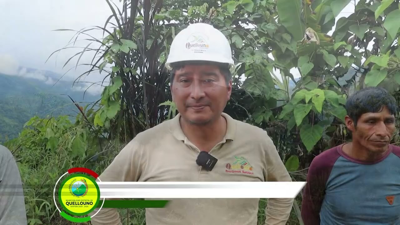 REGIDOR DE LA MUNICIPALIDAD DISTRITAL DE QUELLOUNO  VISITA  A OBRAS DE ELECTRIFICACIÓN EN  LACCO