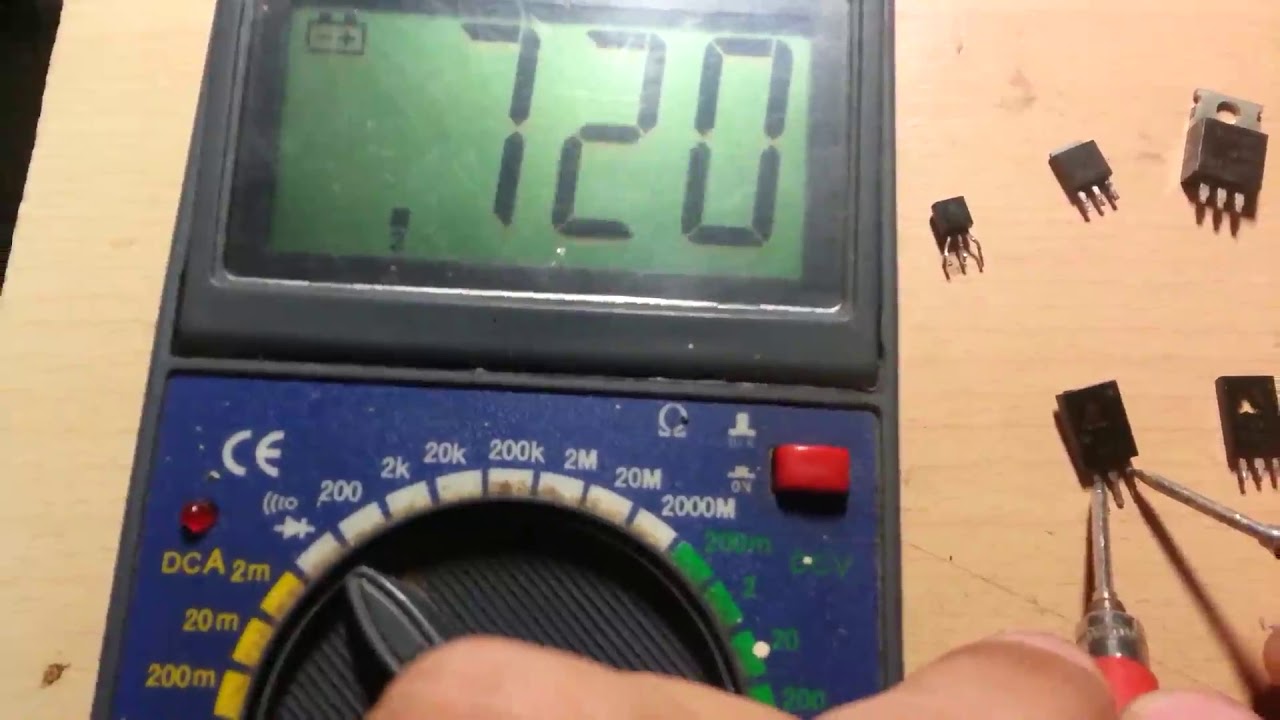 Como probar transistores de la serie 13003 a 13007 (primera parte)