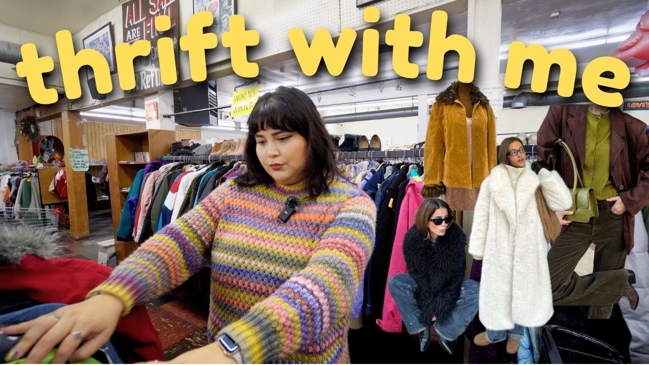 come thrift with me for my winter pinterest board with a $40 budget!