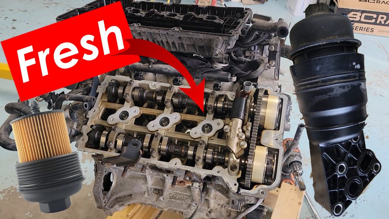 Part7: 2009+ Genesis 3.8L engine Valve Cover & Oil Filter Housing Installation