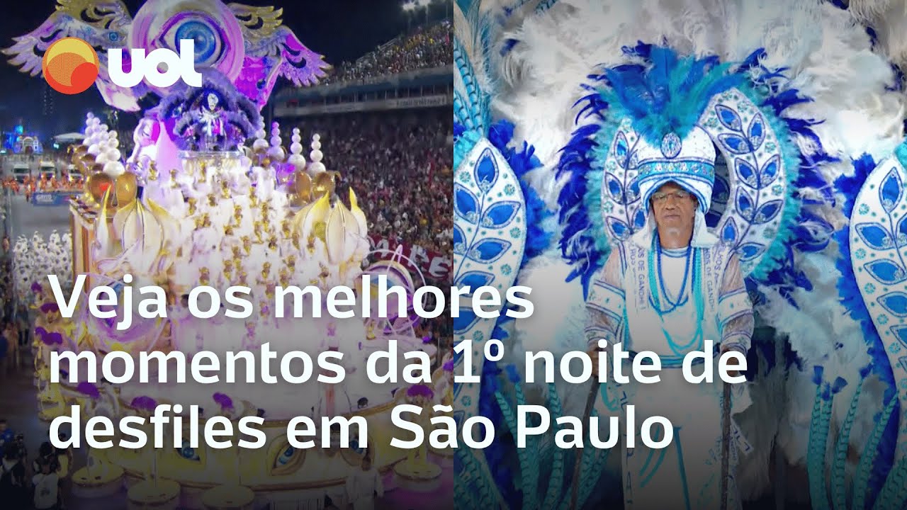 Carnaval 2025: Assista aos melhores momentos das escolas de São Paulo na primeira noite