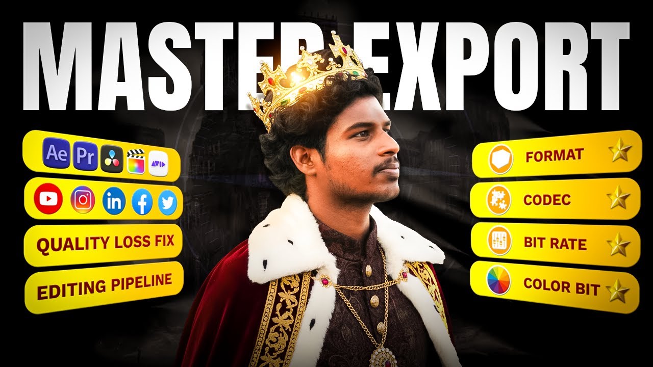 FIx Quality Loss 🎥MASTERING EXPORT For Social Media, Editing,High Quality/One For All #videoediting