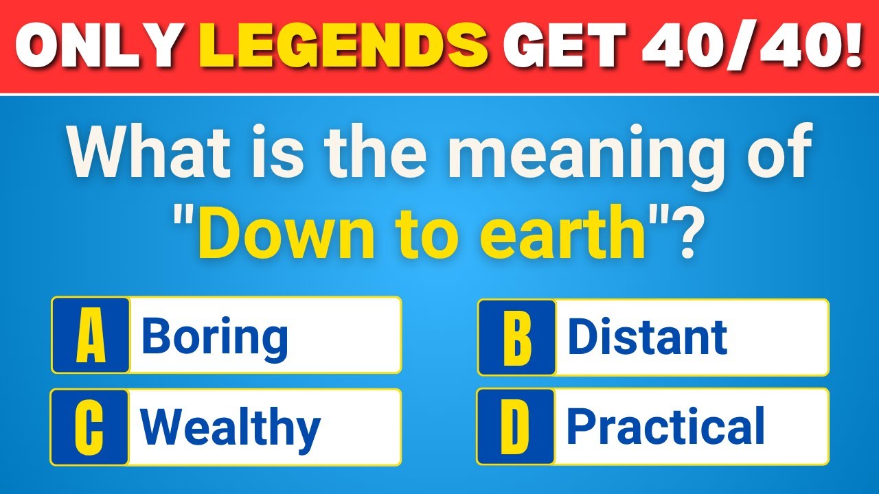 40 Idioms Quiz: Can You Guess the Meaning? Challenge 02