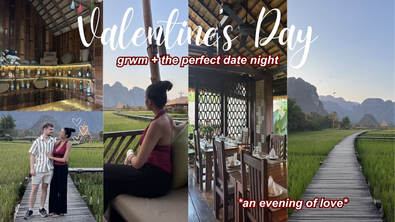 VALENTINE'S GRWM & DATE NIGHT💋 **most scenic dinner spot