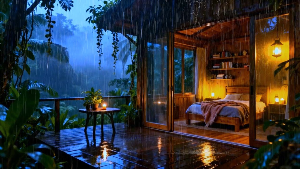 Fall Asleep Effortlessly In Minutes With Soothing Rain And Faint Thunder Sounds