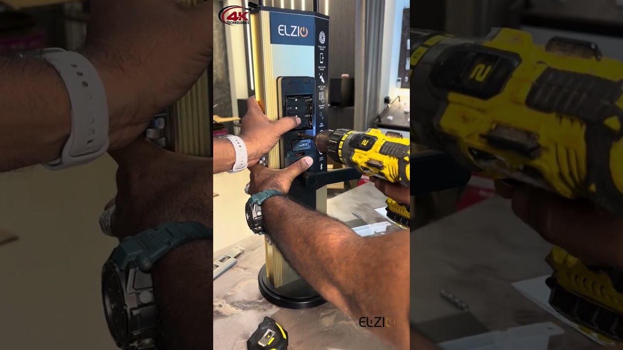 Smart door lock installation