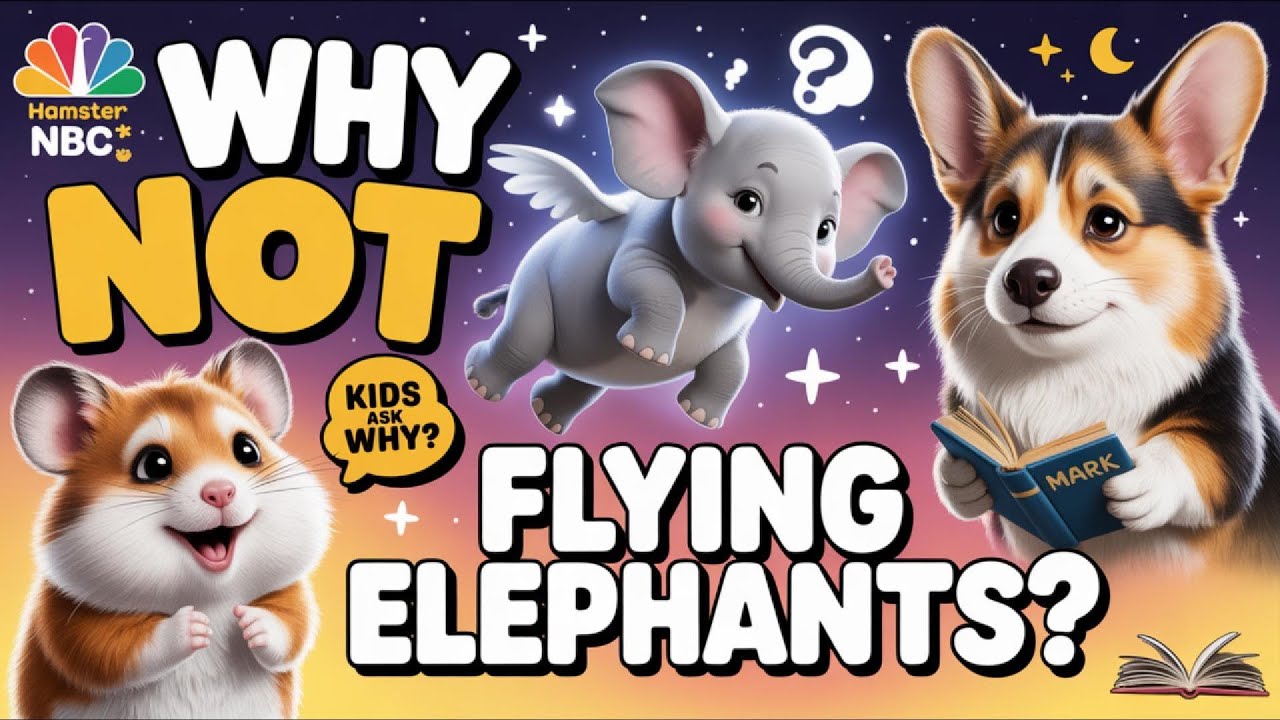 Почему бы и нет летающим слонам? 🐘 | Дети спрашивают «Почему?» | Сказка на ночь внутри 🌙📖