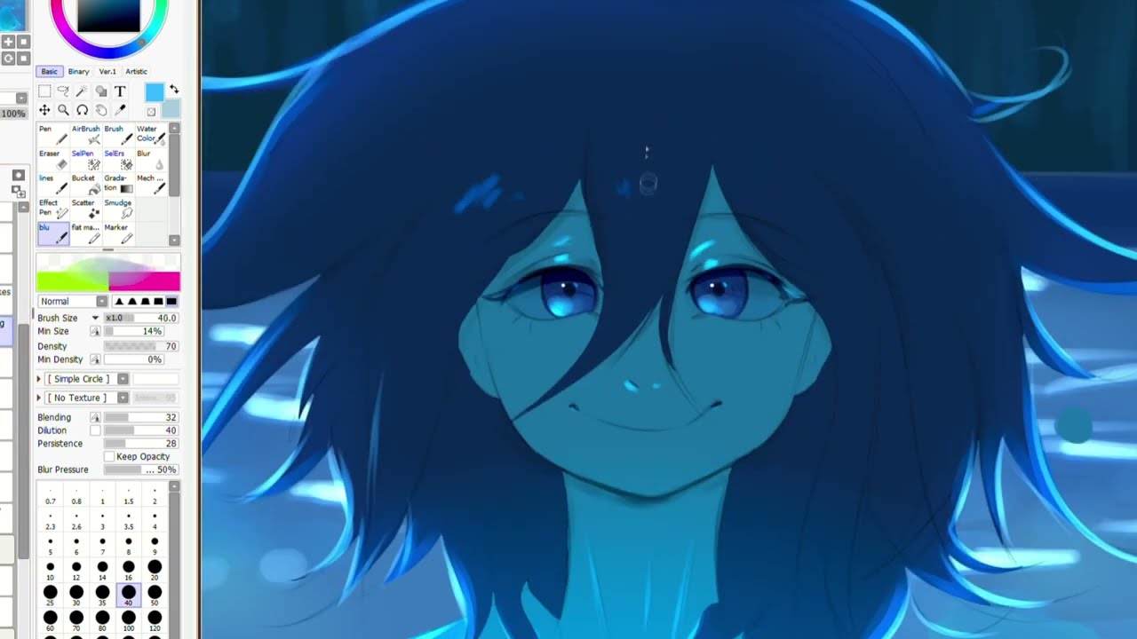 Shining Pool - Kokichi speedpaint