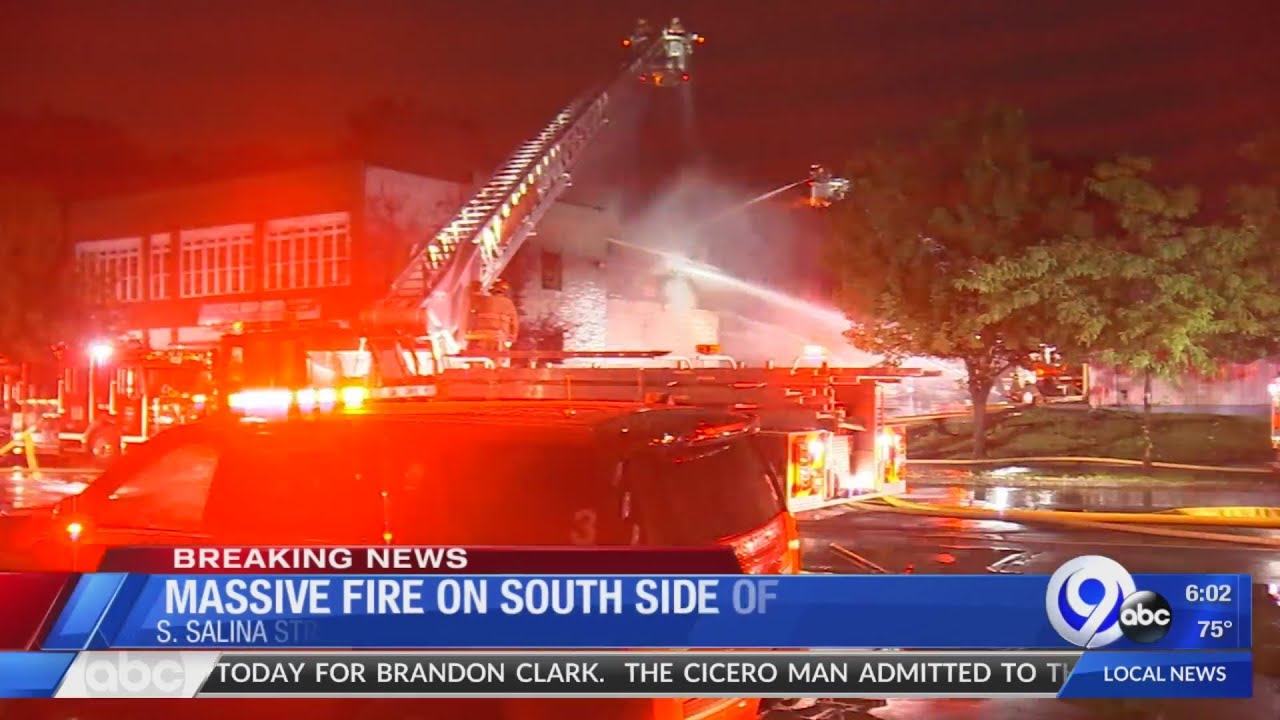 Syracuse firefighters battle fire at clothing store on South Salina Street