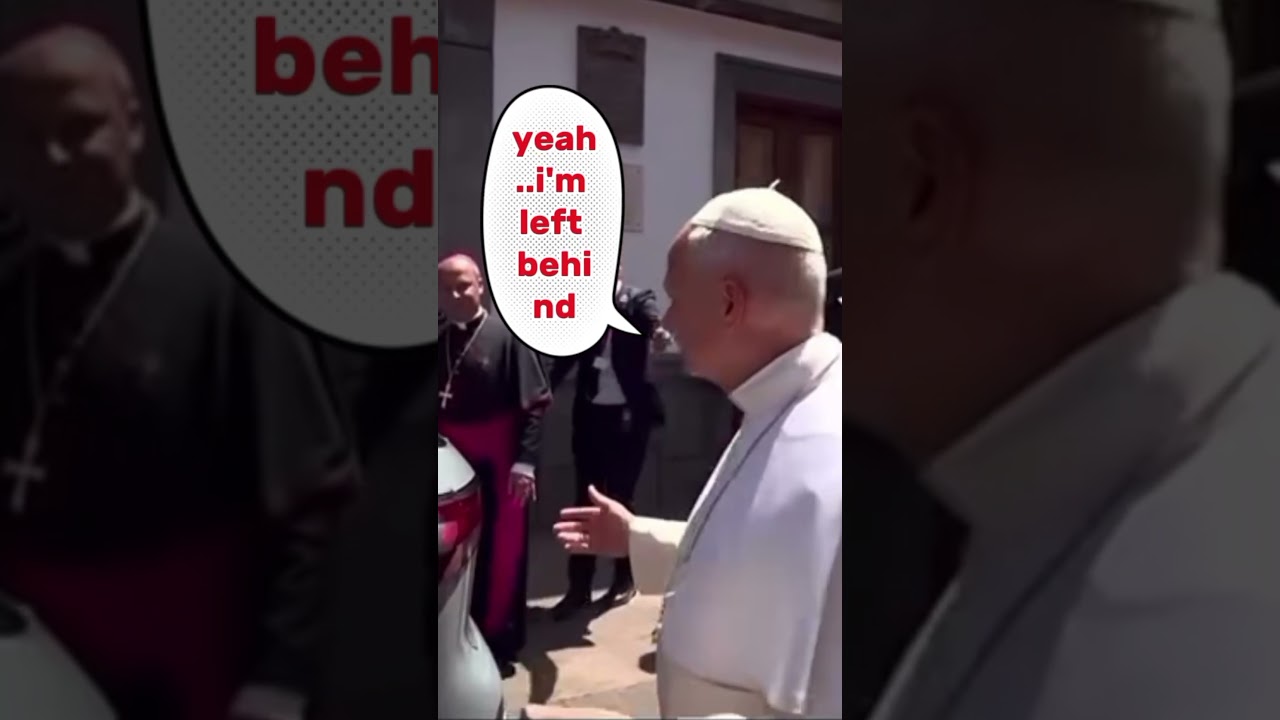 🤩When Pope Leo XIV Misses His Train... 🤫 #shorts