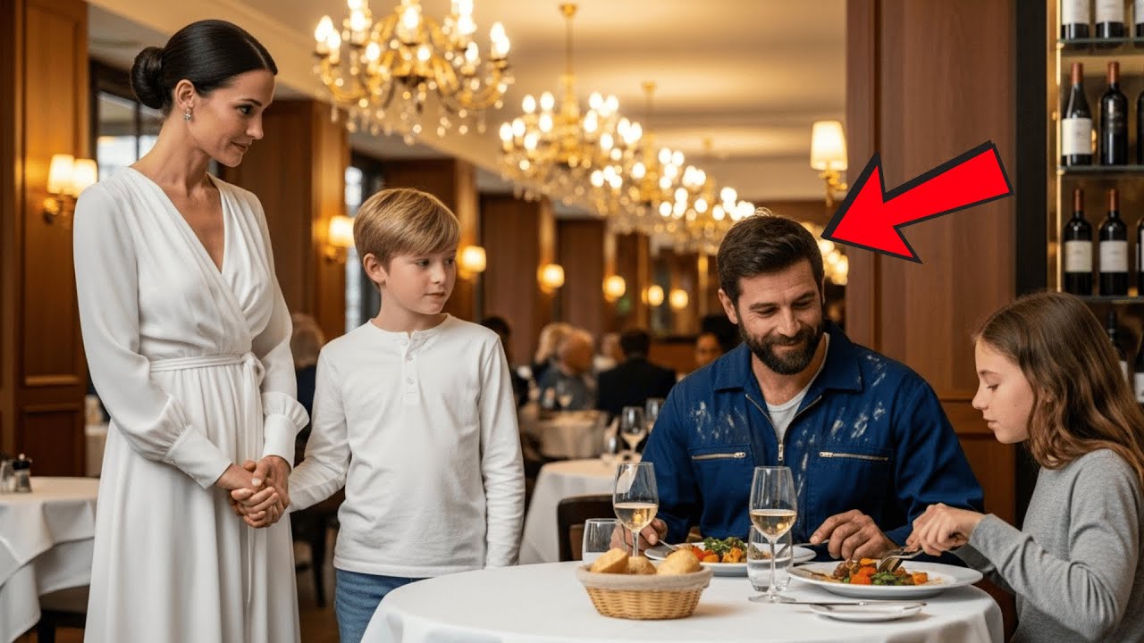Millionnaire Dîne Au Restaurant Avec Son Fils—Voit Son Mécanicien Père Solo…Et Fait L’Incroyable