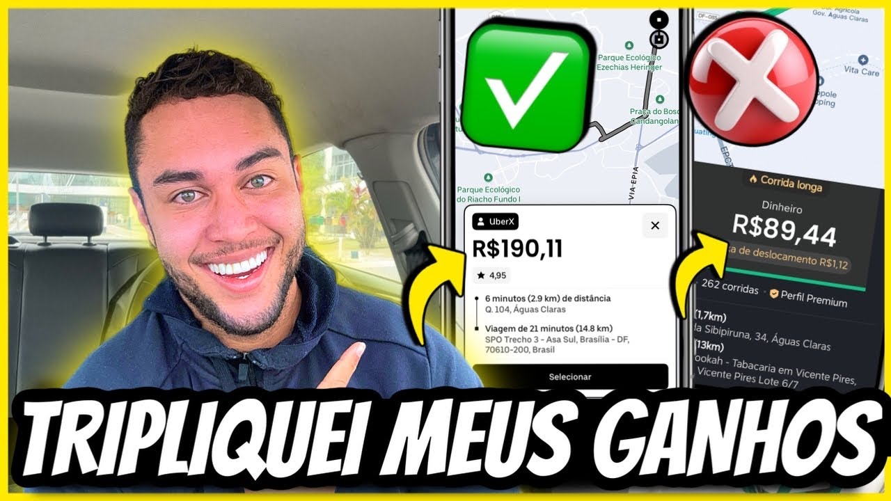 Como pegar só corridas boas na Uber / 99 Pop - FAÇO R$500 POR DIA COM ESSA ESTRATÉGIA 