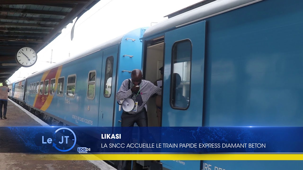 LIKASI SNCC : ACCUEIL DU TRAIN RAPIDE EXPRESS DIAMANT BETON