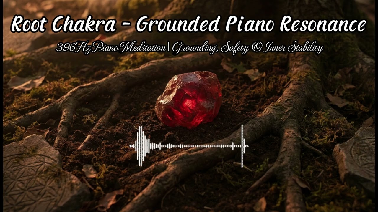 Root Chakra &ndash; Grounded Piano Resonance | 396Hz Piano Meditation| Grounding, Safety & Inner Stability