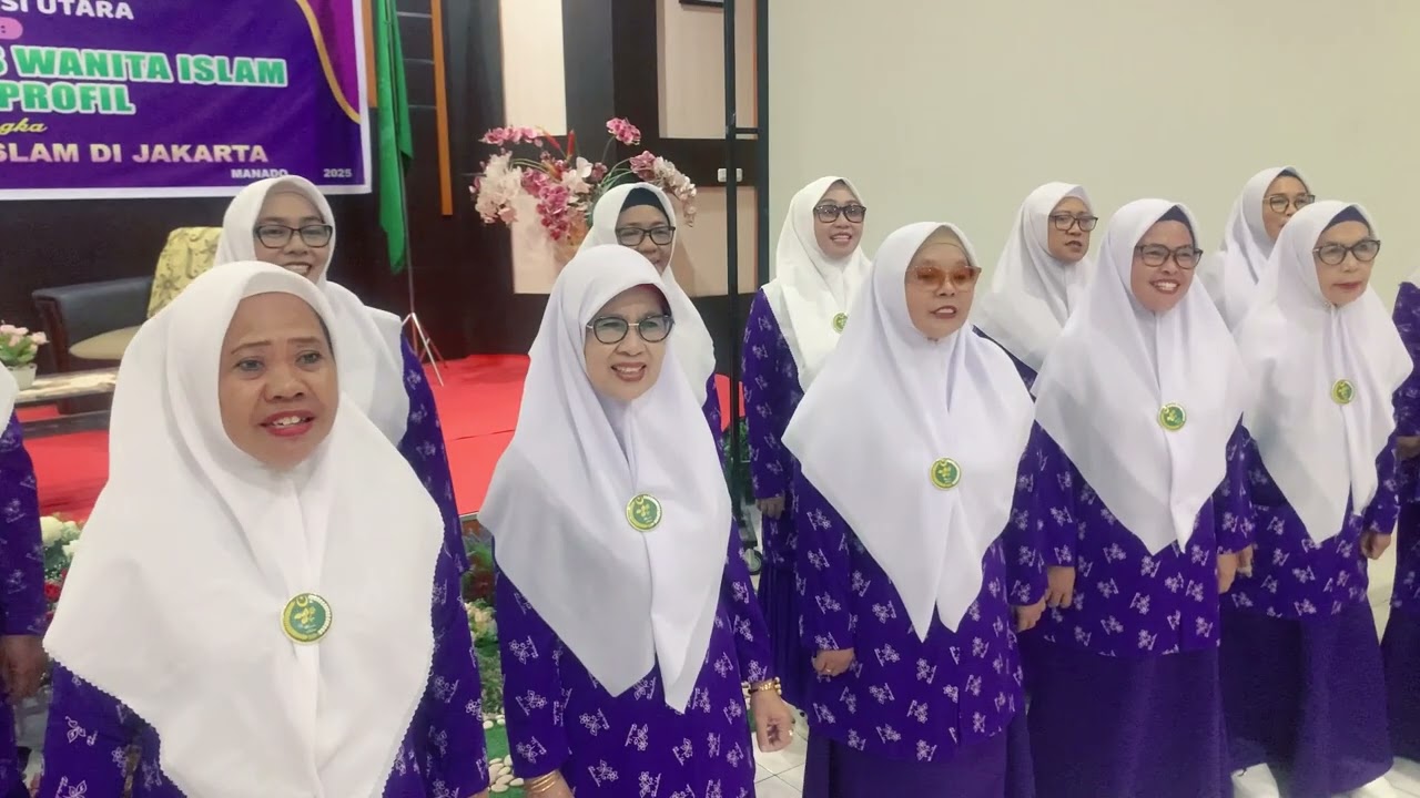 Juara Harapan 2 Lomba Paduan Suara Mars WI 2025 PW WI Sulawesi Utara #milad63thwanitaislam