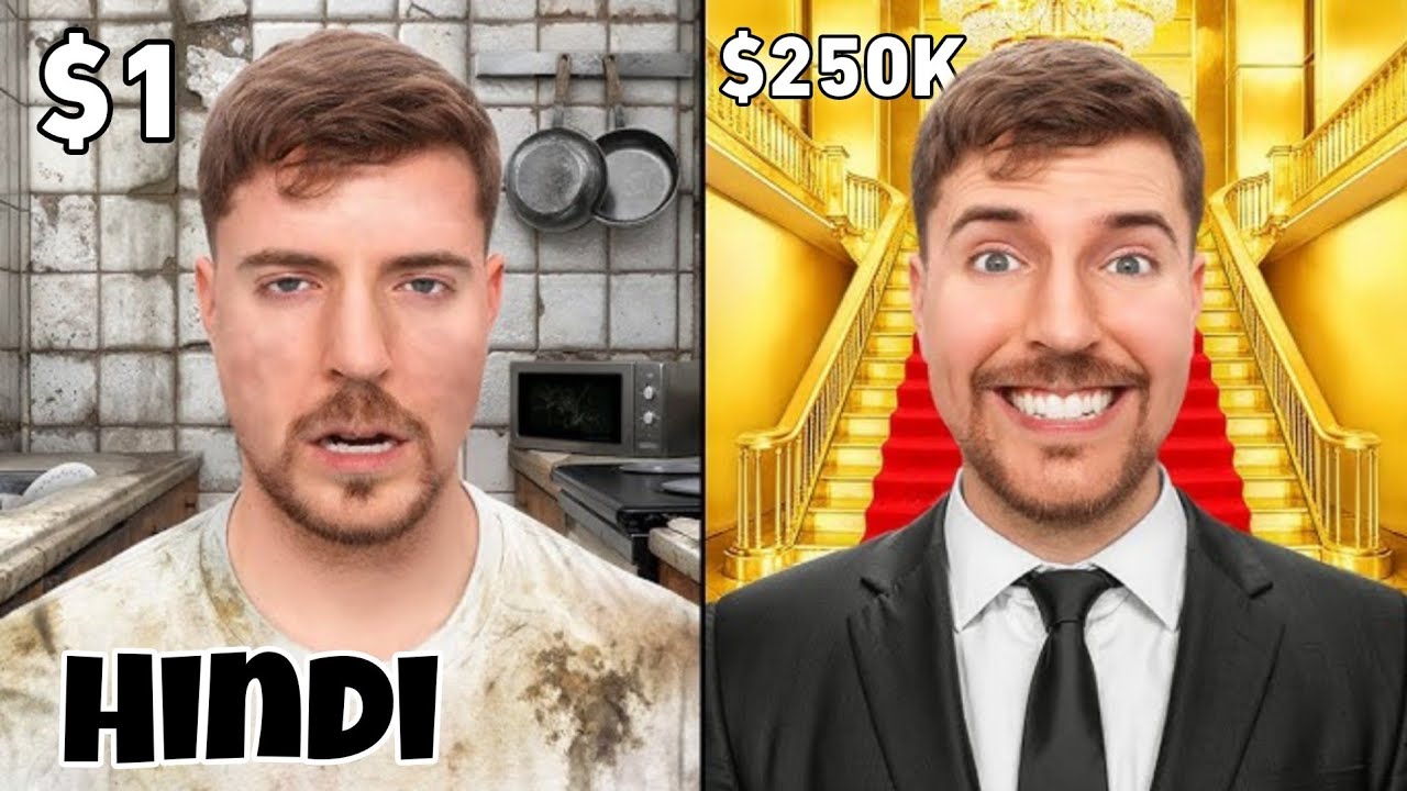 $1 vs $250,000 Vacation Hindi Video | Mr Beast Hindi | Mrbeast in Hindi @MrBeast